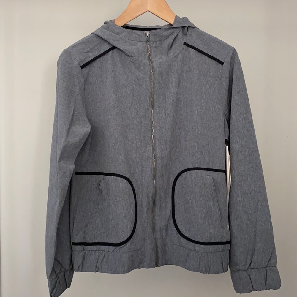 Gap Fit Grey Lightweight Zip-Up Jacket